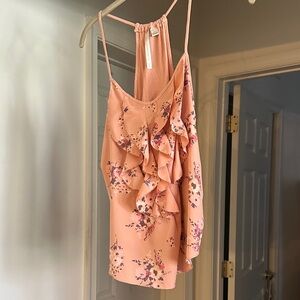 LC Lauren Conrad Peach Floral Camisole Size XS